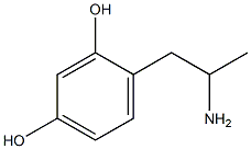 4-(2-aminopropyl)benzene-1,3-diol Struktur