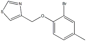 4-(2-bromo-4-methylphenoxymethyl)-1,3-thiazole Struktur