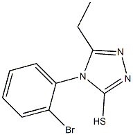 4-(2-bromophenyl)-5-ethyl-4H-1,2,4-triazole-3-thiol Struktur