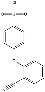 4-(2-cyanophenoxy)benzene-1-sulfonyl chloride Struktur