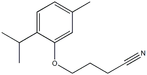 4-(2-isopropyl-5-methylphenoxy)butanenitrile Struktur