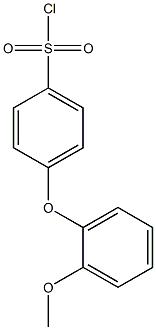 4-(2-methoxyphenoxy)benzene-1-sulfonyl chloride Struktur