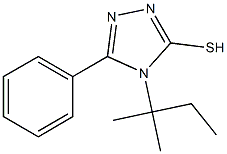 4-(2-methylbutan-2-yl)-5-phenyl-4H-1,2,4-triazole-3-thiol Struktur