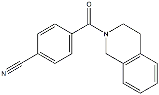 4-(3,4-dihydroisoquinolin-2(1H)-ylcarbonyl)benzonitrile Struktur