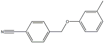 4-(3-methylphenoxymethyl)benzonitrile Struktur