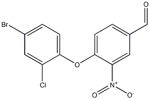 4-(4-bromo-2-chlorophenoxy)-3-nitrobenzaldehyde Struktur