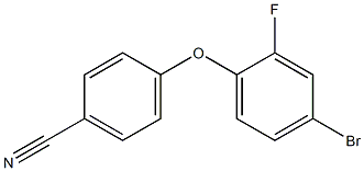 4-(4-bromo-2-fluorophenoxy)benzonitrile Struktur