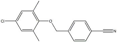 4-(4-chloro-2,6-dimethylphenoxymethyl)benzonitrile Struktur