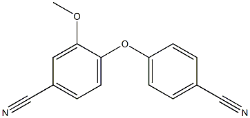 4-(4-cyanophenoxy)-3-methoxybenzonitrile Struktur