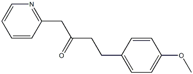 4-(4-methoxyphenyl)-1-(pyridin-2-yl)butan-2-one Struktur