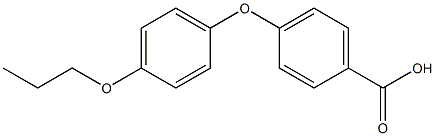 4-(4-propoxyphenoxy)benzoic acid Struktur