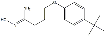 4-(4-tert-butylphenoxy)-N'-hydroxybutanimidamide Struktur