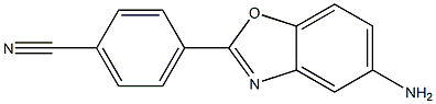 4-(5-amino-1,3-benzoxazol-2-yl)benzonitrile Struktur