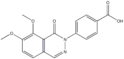 4-(7,8-dimethoxy-1-oxophthalazin-2(1H)-yl)benzoic acid Struktur