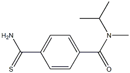 4-(aminocarbonothioyl)-N-isopropyl-N-methylbenzamide Struktur