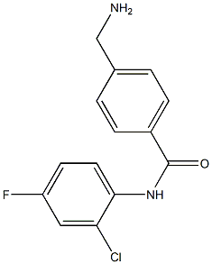 4-(aminomethyl)-N-(2-chloro-4-fluorophenyl)benzamide Struktur