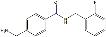 4-(aminomethyl)-N-(2-fluorobenzyl)benzamide Struktur