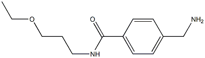 4-(aminomethyl)-N-(3-ethoxypropyl)benzamide Struktur