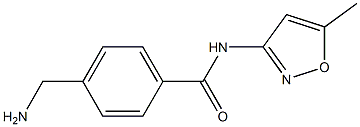 4-(aminomethyl)-N-(5-methylisoxazol-3-yl)benzamide Struktur