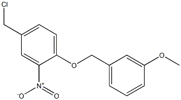 4-(chloromethyl)-1-[(3-methoxyphenyl)methoxy]-2-nitrobenzene Struktur