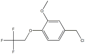 4-(chloromethyl)-2-methoxy-1-(2,2,2-trifluoroethoxy)benzene Struktur