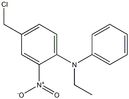 4-(chloromethyl)-N-ethyl-2-nitro-N-phenylaniline Struktur