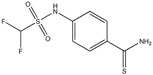 4-(difluoromethanesulfonamido)benzene-1-carbothioamide Struktur