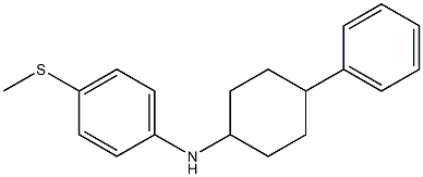 4-(methylsulfanyl)-N-(4-phenylcyclohexyl)aniline Struktur