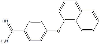 4-(naphthalen-1-yloxy)benzene-1-carboximidamide Struktur