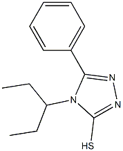 4-(pentan-3-yl)-5-phenyl-4H-1,2,4-triazole-3-thiol Struktur