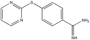 4-(pyrimidin-2-ylsulfanyl)benzene-1-carboximidamide Struktur