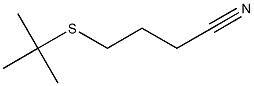 4-(tert-butylsulfanyl)butanenitrile Struktur