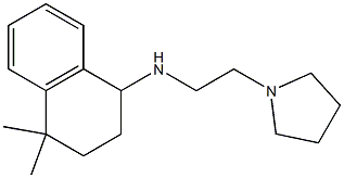 4,4-dimethyl-N-[2-(pyrrolidin-1-yl)ethyl]-1,2,3,4-tetrahydronaphthalen-1-amine Struktur