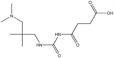 4-[({2-[(dimethylamino)methyl]-2-methylpropyl}carbamoyl)amino]-4-oxobutanoic acid Struktur