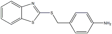 4-[(1,3-benzothiazol-2-ylsulfanyl)methyl]aniline Struktur