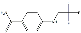 4-[(2,2,2-trifluoroethyl)amino]benzene-1-carbothioamide Struktur