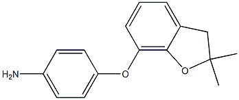 4-[(2,2-dimethyl-2,3-dihydro-1-benzofuran-7-yl)oxy]aniline Struktur