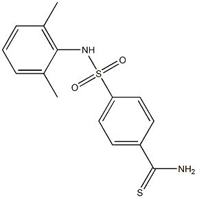 4-[(2,6-dimethylphenyl)sulfamoyl]benzene-1-carbothioamide Struktur