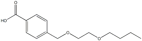 4-[(2-butoxyethoxy)methyl]benzoic acid Struktur