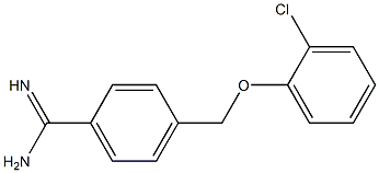 4-[(2-chlorophenoxy)methyl]benzenecarboximidamide Struktur