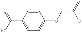 4-[(2-chloroprop-2-enyl)oxy]benzoic acid Struktur