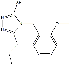 4-[(2-methoxyphenyl)methyl]-5-propyl-4H-1,2,4-triazole-3-thiol Struktur