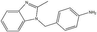 4-[(2-methyl-1H-1,3-benzodiazol-1-yl)methyl]aniline Struktur