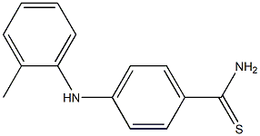 4-[(2-methylphenyl)amino]benzene-1-carbothioamide Struktur