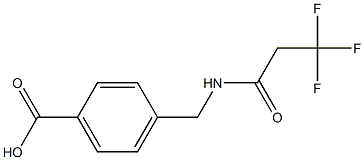 4-[(3,3,3-trifluoropropanamido)methyl]benzoic acid Struktur