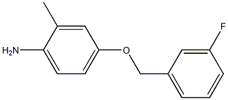 4-[(3-fluorobenzyl)oxy]-2-methylaniline Struktur