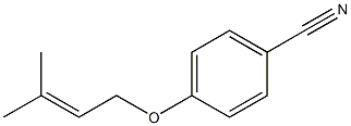 4-[(3-methylbut-2-en-1-yl)oxy]benzonitrile Struktur