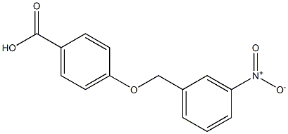 4-[(3-nitrophenyl)methoxy]benzoic acid Struktur