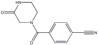 4-[(3-oxopiperazin-1-yl)carbonyl]benzonitrile Struktur