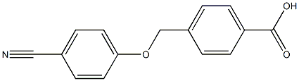 4-[(4-cyanophenoxy)methyl]benzoic acid Struktur